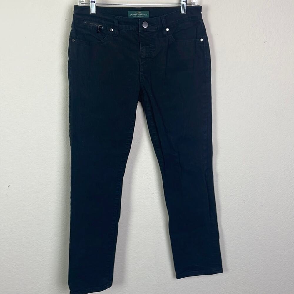 Lauren Ralph Lauren Black label black mid rise jeans women’s 6